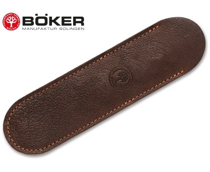 Чехол для бритвы Boker Manufaktur Solingen Leather Wallet Dark Brown